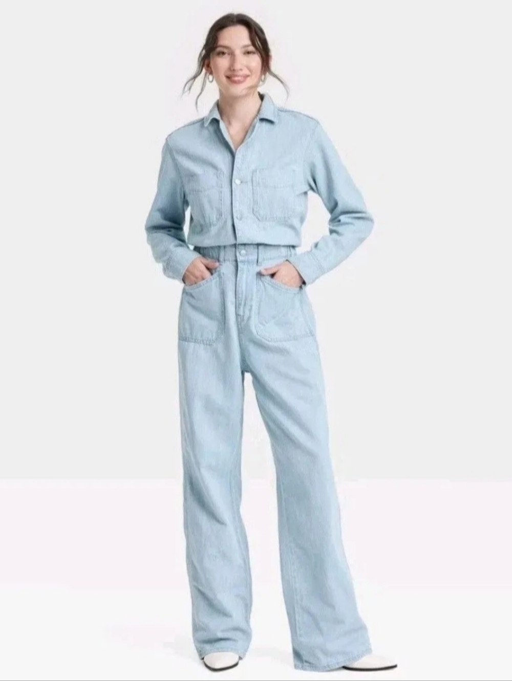 Universal Thread Denim Baggy Jumpsuit NWT